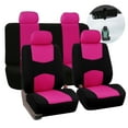 thumbnail image 1 of FH Group Flat Cloth Car Seat Cover, Universal Pink Full Set Seat Covers with Air Freshener, 1 of 5