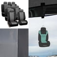 thumbnail image 1 of FH Group, Gray Seat Covers Set For 8 Seaters 3 Row SUV Van Airbag Compatible Split w/ Free Air Freshener, 1 of 7