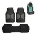 thumbnail image 1 of FH Group Heavy Duty Trimmable Rubber Universal Gray Full Set Car Floor Mats with Bonus Air Freshener, 1 of 6