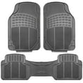 thumbnail image 1 of FH Group Trimmable Universal Fit Rubber Car Floor Mats for Auto Sedan SUV Van, Full Set - Gray, 1 of 7