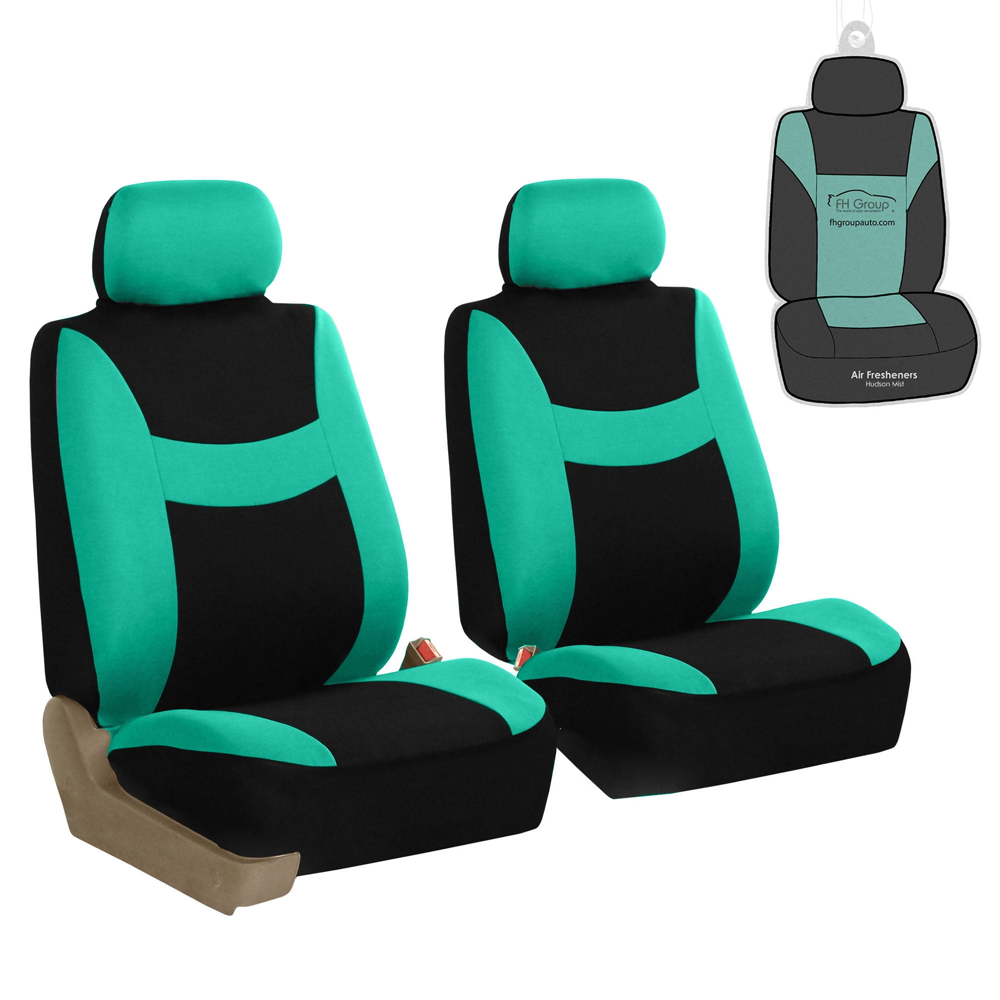 FH Group Light & Breezy Flat Cloth Car Seat Cover, Universal Fit Mint