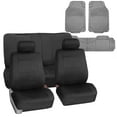 thumbnail image 1 of FH Group Neoprene Car Van Seat Covers Black for Auto SUV Car Van w/ Black Heavy Duty Mat, 1 of 8