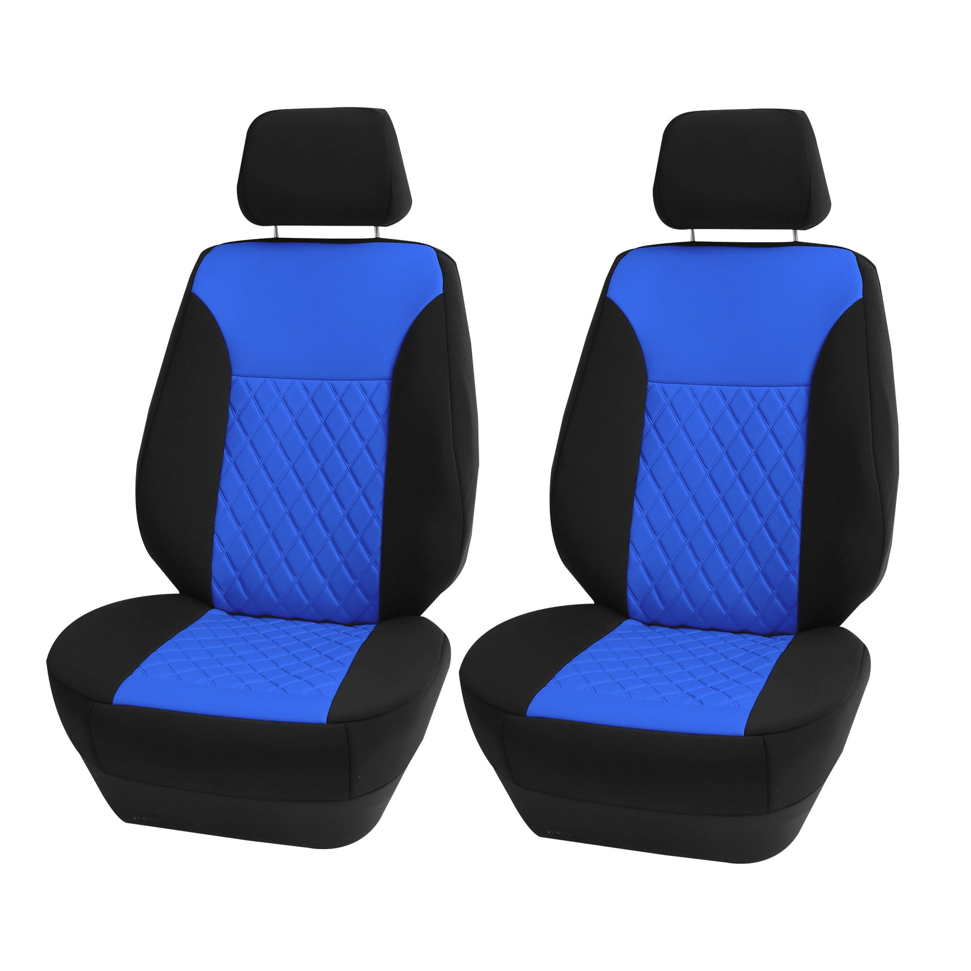 Universal Blue and Black Neoprene Diamond Pattern Car Seat Covers