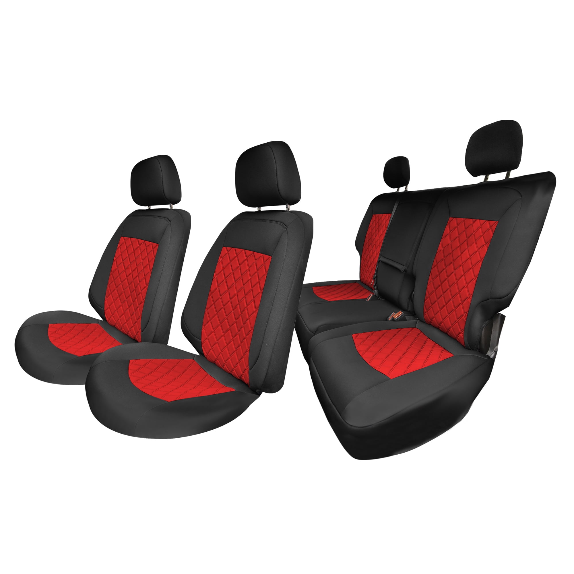 FH Group Neoprene Waterproof Custom Fit Car Seat Covers Chevrolet Equinox 20182023 Red Full Set