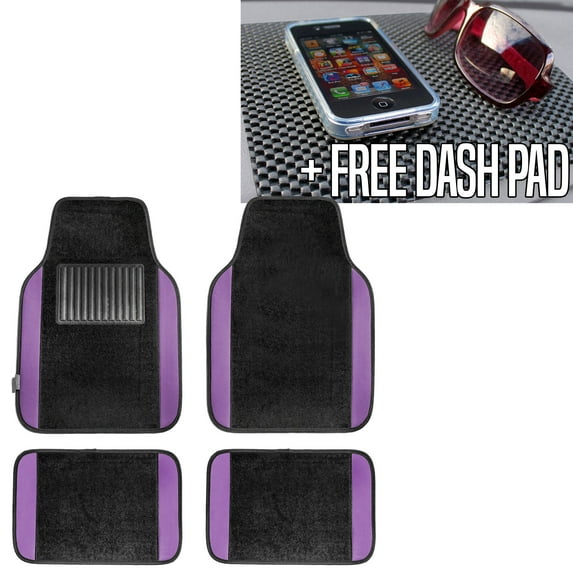 FH Group, Premium Carpet Floor Mats with Dash Grip Pad, 10 Colors