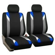 FH Group Premium Modernistic Universal Seat Covers Fit For Car Truck SUV Van - Blue Front Seats