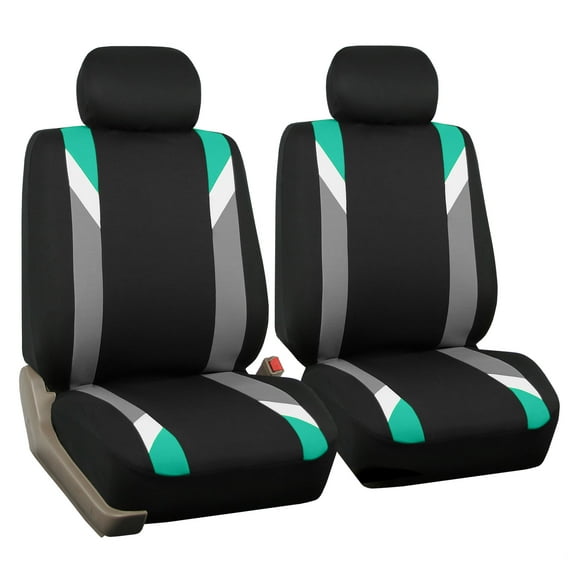 FH Group Premium Modernistic Universal Seat Covers Fit For Car Truck SUV Van - Mint Front Seats