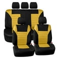 thumbnail image 1 of FH Group Premium Universal Fit 3D Air Mesh Seat Covers for Car Truck SUV Van Yellow - 5 Seater Full Set, 1 of 7