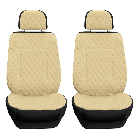 FH Group Prestige79 Diamond Stitch Neosupreme Front Car Seat Cover for Cars Trucks & SUVs