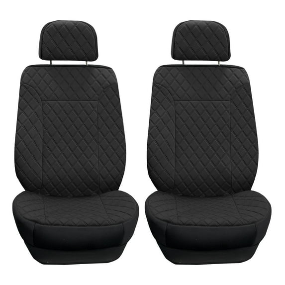 FH Group Prestige79 Diamond Stitch Neosupreme Front Car Seat Cover for Cars Trucks & SUVs