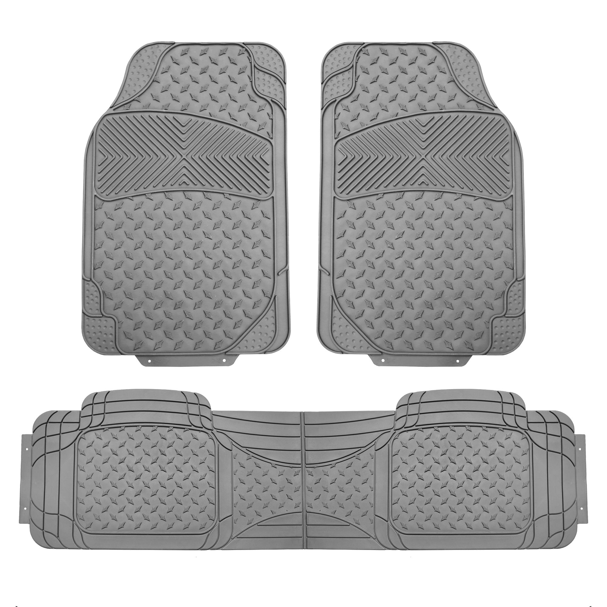 FH Group Semi Custom Trimmable Vinyl Floor Mats For Car Auto Sedan SUV