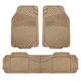 thumbnail image 1 of FH Group Universal Fit Trimmable Rubber Car Floor Mats for Car Auto Sedan SUV Van, Full Set, 1 of 6