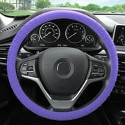 FH Group Soft Silicone Steering Wheel Cover with Textured Pattern and Anti-Slip Grip Design, UV-Resistant, Easy Installation, Durable, Waterproof & Odorless, Universal Fits 14.5" - 15.5"