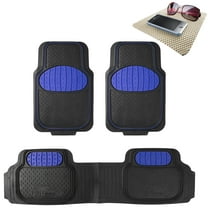 FH Group Solid Black Heavy Duty Floor Mats from FH Group for Auto Car w/ Free Dash Mat