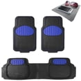 thumbnail image 1 of FH Group Solid Black Heavy Duty Floor Mats from FH Group for Auto Car w/ Free Dash Mat, 1 of 7