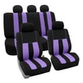thumbnail image 1 of FH Group Striking Striped Universal Fit Car Seat Covers For Truck SUV Van - Purple Full Set, 1 of 9