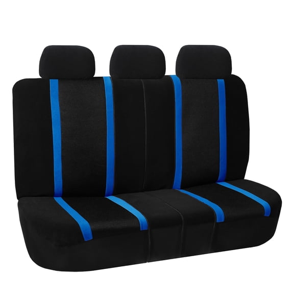 FH Group Striped Universal Sport Seat Covers Fit For Car Truck SUV Van - Rear Bench