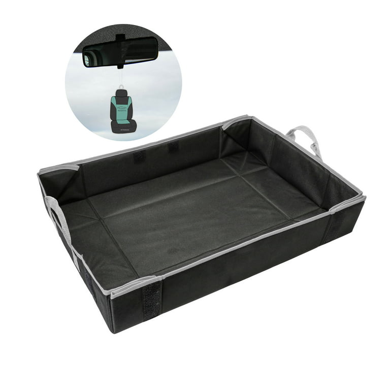 FH Group Three in One Trunk Storage Bin Tray and Travel Mat with Bonus Air  Freshener