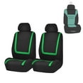 thumbnail image 1 of FH Group Unique Flat Cloth Car Seat Cover, Universal Green Front Set Seat Covers with Air Freshener, 1 of 4