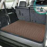 FH Group Universal Deluxe Heavy Duty 1pc Brown Car Floor Mats with Air Freshener