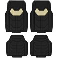 thumbnail image 1 of FH Group Universal Fit Bold Geometric Car Floor Mats with Trimmable Design  - Beige Full Set, 1 of 8