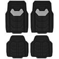 thumbnail image 1 of FH Group Universal Fit Bold Geometric Car Floor Mats with Trimmable Design  - Gray Full Set, 1 of 8
