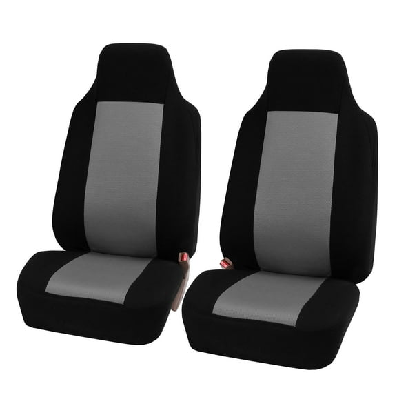 FH Group Universal Fit Cloth Car Seat Covers, Washable Easy to Install - Front Seat