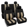 thumbnail image 1 of FH Group Universal Fit Cloth Striking Striped Car Seat Covers for Auto, SUV, VAN Airbag Compatible, Easy to Install, UV-Resistant & Durable - Full Set, 1 of 8