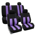 thumbnail image 1 of FH Group Universal Fit Cloth Striking Striped Car Seat Covers for Auto, SUV, VAN Airbag Compatible, Easy to Install, UV-Resistant & Durable - Full Set, 1 of 8