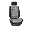 thumbnail image 1 of FH Group Universal Fit Faux Leather Seat Cushion Cover Pad Protectors Front - Gray 1Pc, 1 of 6
