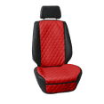 thumbnail image 1 of FH Group Universal Fit Faux Leather Seat Cushion Cover Pad Protectors Front - Red 1Pc, 1 of 6