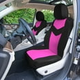 thumbnail image 1 of FH Group Universal Fit Pink Car Seat Covers, Chevron Cloth Seat Protector for Trucks, SUVs & Vans, Washable - Full Set, 1 of 10