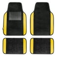 thumbnail image 1 of FH Group Universal Fit Premium Carpet Car Floor Mats Front & Rear Full Set - Yellow F14407YELLOW, 1 of 10
