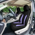 thumbnail image 1 of FH Group Universal Fit Purple Car Seat Covers, Polished and Chic Flat Cloth Seat Protector for Trucks, SUVs & Vans, Washable - Full Set, 1 of 9