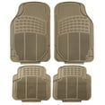 thumbnail image 1 of FH Group Universal Fit Rubber Floor Mats for Cars, Trimmable Mats for Most SUV Truck Full Set Beige F11305BEIGE, 1 of 7