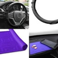 thumbnail image 1 of FH Group Universal Fit Silicone Steering Wheel Cover Grip Marks w/ Dash Mat for Auto Black FH3003BLACK-FH3011PURPLE, 1 of 5