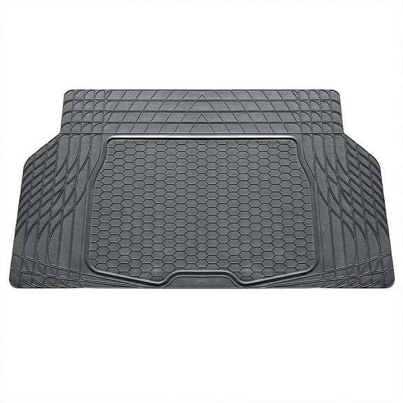 FH Group Universal Fit Trimmable Rubber Car Cargo Mats All Weather Trunk Liner - Gray