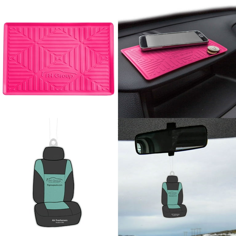 FH Group Universal Silicone Anti Slip Dashboard Mat Magenta with Air Freshener Walmart