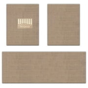 FH Group Universal Fit Heavy Duty DIY Trimmable Car Floor Mats for SUV Van Truck - Solid Beige