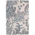 thumbnail image 1 of FH Home Hand Hooked Area Rug - Stain Resistant, Plush/Soft Underfoot, Wool-Like Texture - Premium Recycled Polyester Yarn - Floral - Bedroom, Living/Dining Room - Caracas - Blue - 5 x 8 ft, 1 of 8
