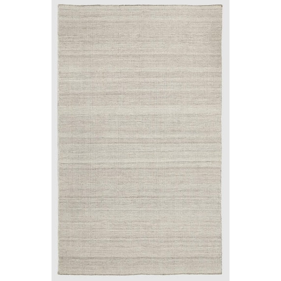 FH Home Machine Washable Area Rug - Hand Woven, Stain Resistant, Pet Friendly - Premium Recycled Polyester Yarn - Solid - Bedroom, Living/Dining Room - Alford - Mocha - 8 x 10 ft