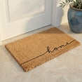 thumbnail image 1 of Fab Habitat Modern Doormat - Durable, Extra Thick - Natural Coir - Entryway, Double Door, Porch, Patio - Home Line Art Natural (18" x 30" Thick), 1 of 8