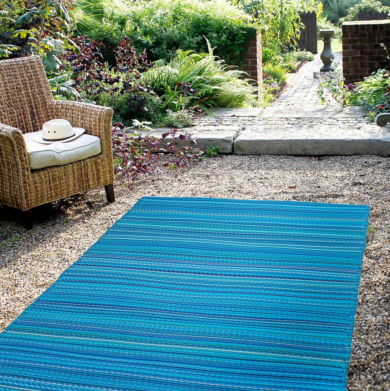 FH Home Outdoor Rug for Campers - Waterproof, UV Resistant, Reversible ...