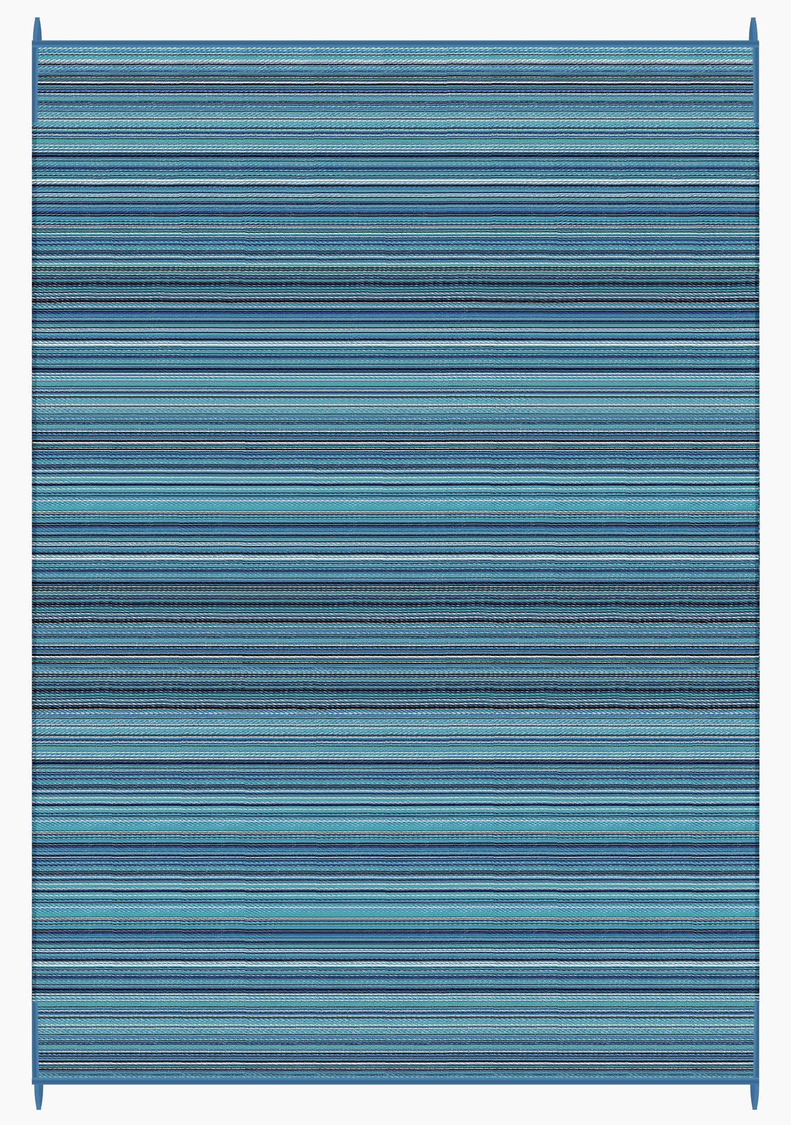 FH Home Outdoor Rug - Waterproof, Fade Resistant, Crease-Free - Premium  Recycled Plastic - Striped - Patio, Deck, Porch, Balcony - Havana -  Turquoise - 5 x 8 ft 