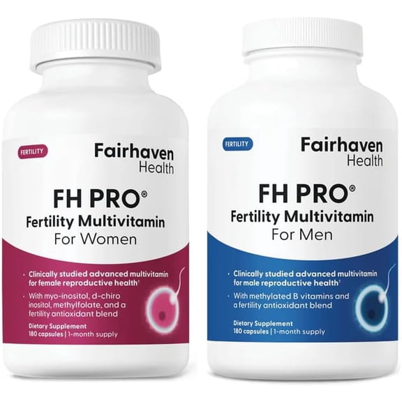 FH PRO Fertility Supplements for Men and Women, Hormone Balance for Women, Sperm Health for Men, 30 Day Supply