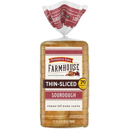 Pepperidge Farm Farmhouse Thin-Sliced Sourdough Bread, 14 oz Bag