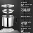 thumbnail image 1 of FHBVT 1.8L Stainless Steel Oil Pot with Filter, Large-Capacity Oil Storage Tank, Leak-Proof Spout, Multi-Purpose Oil Recycling Pot for Household Use, Easy to Clean and Hygienic, 1 of 4