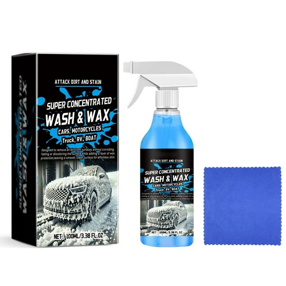 FHBVT 100ml Foam Car Wash Detergent High Gloss Paint Maintenance Waterproof Anti Fouling Repair Formula pH Neutral Scratch Free Safe For Car Truck SUV Motorcycle Exterior Auto Detailing Accessory