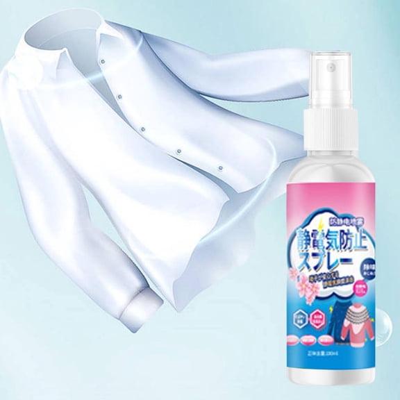 FHBVT 100ml Static Electricity Removal Spray for Comfortable Clothing Wear and Fabric Protection Eliminates Static Cling Instantly and Prevents Fabric Damage in All Seasons