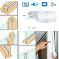 thumbnail image 1 of FHBVT 25mm Door Window Foam Seal Tape 5M Self Adhesive Weather Stripping Windproof Soundproof Insect Proof Waterproof Seal Strip for Home Window Door Refrigerator Car Door Bathroom Sealing, 1 of 9